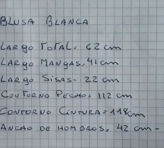 Blusa Esprit lunares blanca talla XL