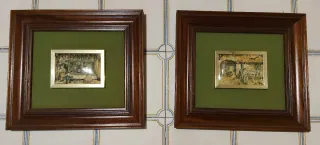 2 Cuadros Decorativos 28x38 cm