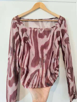 Camiseta M L Estampado Cebra