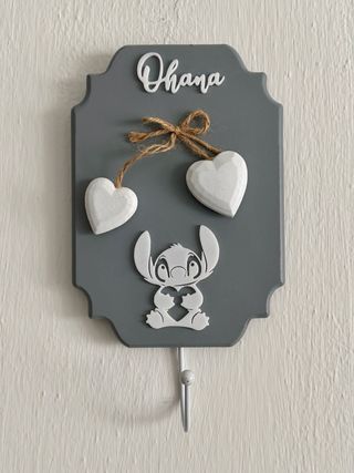 Appendino Stitch con cuori e fiocco Ohana