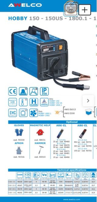 Soldador de electrodo