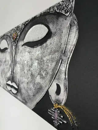 Cuadro Buda Relieve 150x50cm