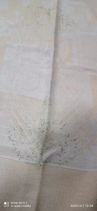 Colcha rosa pastel antigua