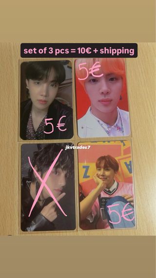 BTS Photocards Set wtt wts