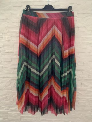 Falda Sfera Lurex Plisada Talla M