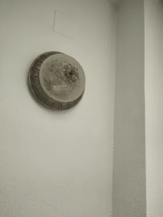 Plafón antiguo cristal y metal