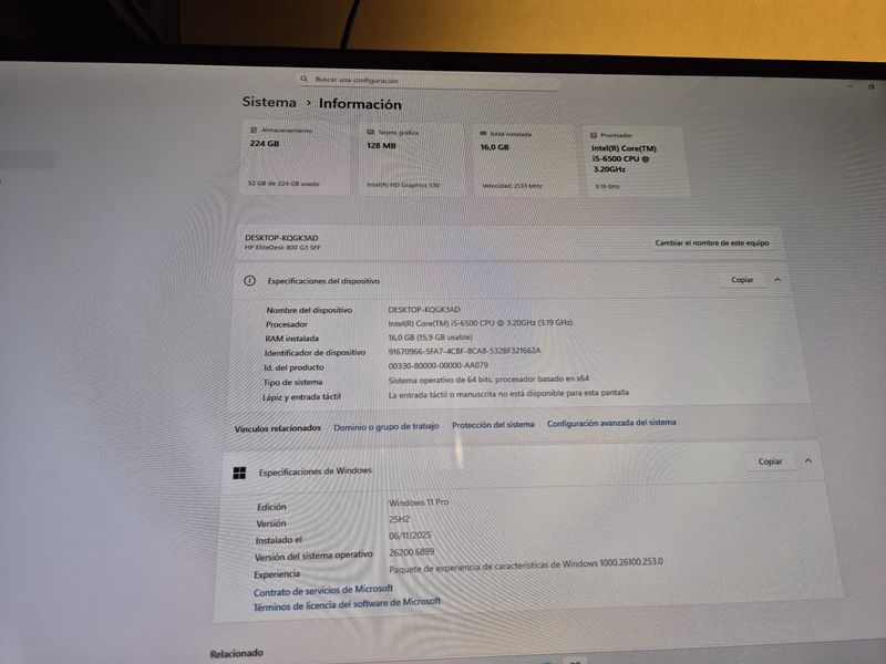 HP EliteDesk i5 Ordenador Completo afbeelding 6