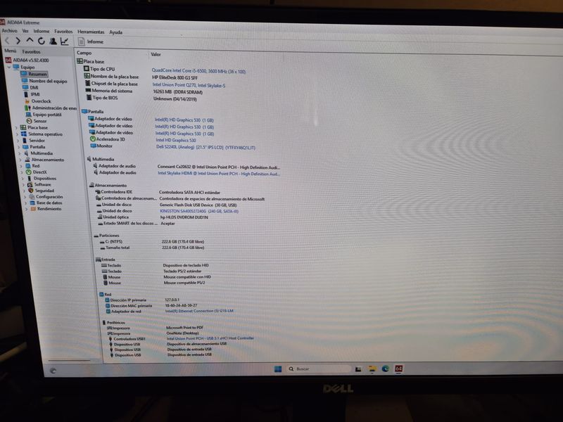 HP EliteDesk i5 Ordenador Completo afbeelding 7