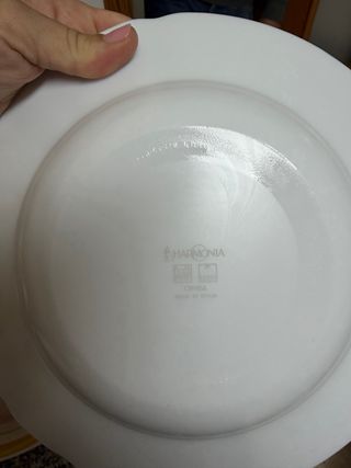 Platos porcelana flores