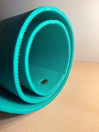 Esterilla verde para yoga/ejercicio