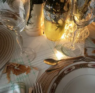 Decoración de mesa vintage