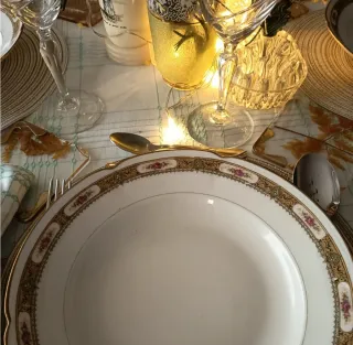 Decoración de mesa vintage