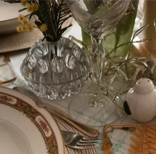 Decoración de mesa vintage