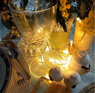 Decoración de mesa vintage