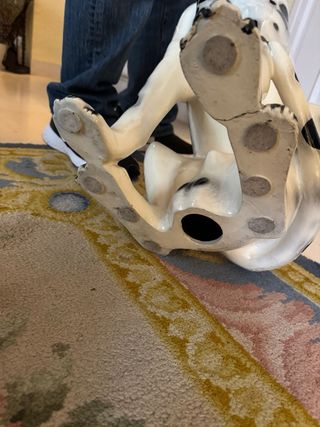 Pareja Figuras Dálmata Cerámica Vintage