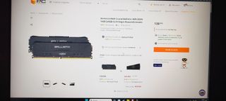 Memorias RAM Ballistix 16ram