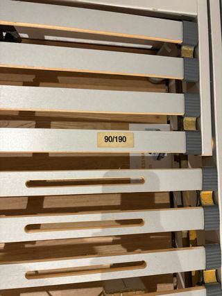 Somier eléctrico articulado 90x190 con mando