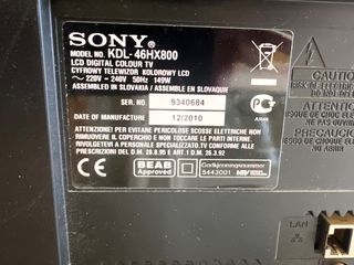 Sony KDL-46HX800 TV LCD 46 perfecto estado