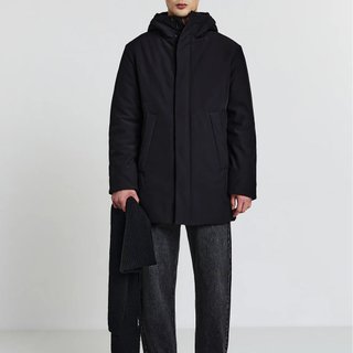 Calliope Parka Cappuccio Giacca Giubbotto Nero XXL