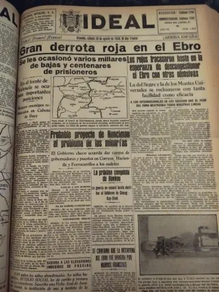 Lote de 4 Tomos Periódico IDEAL  años 1937 - 1938