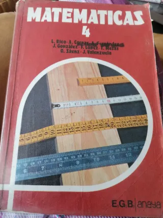 Matemáticas 4 Anaya EGB