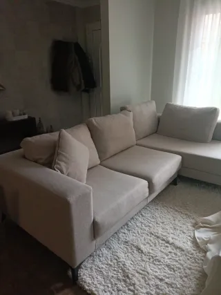 Sofá Chaiselongue Izquierda Beige