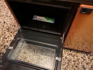 Cocina a gas color cobre