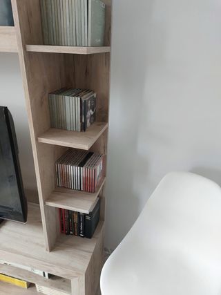 Mueble salón roble.