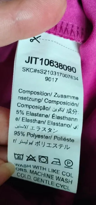 Falda pantalón fucsia T-46