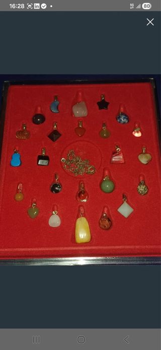 Colección 24 Colgantes Gemas Naturales