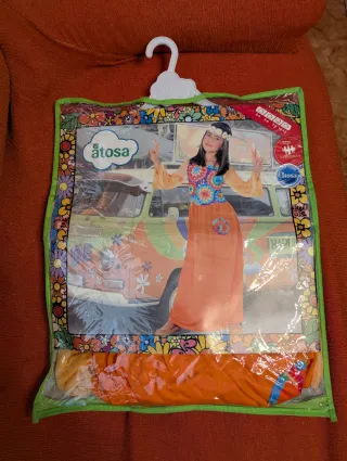 Disfraz niña hippie  sin usar