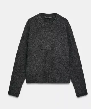 Jersey Zara tacto suave gris