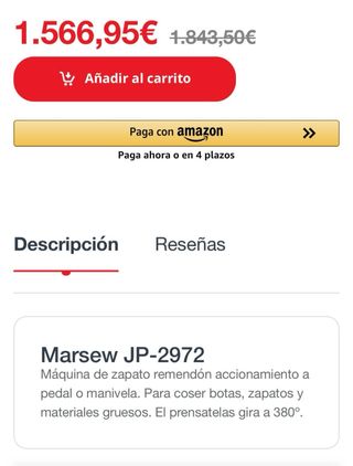 Máquina de coser Marsew JP-2972