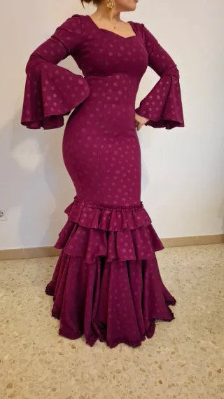 Traje de Flamenca Buganvilla con Lunares II.
