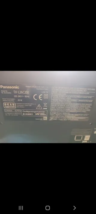 Televisor Panasonic Negro