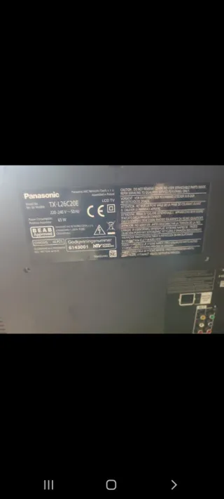 Televisor Panasonic Negro