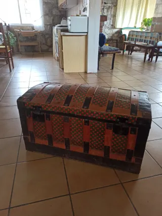 2 Bauli in Legno Vintage Decorativi