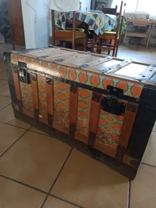 2 Bauli in Legno Vintage Decorativi