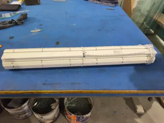 Persiana ALICANTINA PVC color blanco.