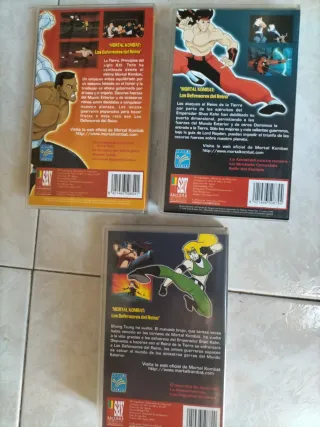 Lote 3 VHS Mortal Kombat (Español)