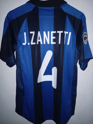Maglietta Retro Calcio J. Zanetti #4