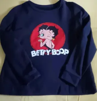Sudadera Betty Boop azul y roja