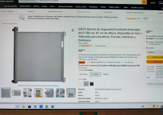 Barrera de seguridad para bebé y mascotas