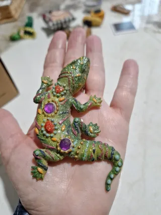 Magnete Frigorifero Lucertola Glitterata