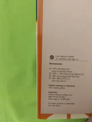 EXTRAMUROS, JESÚS FERNÁNDEZ SANTOS