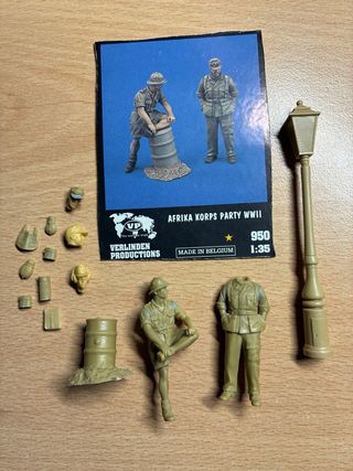 Figuras Verlinden 1:35 Afrika Korps Party WWII