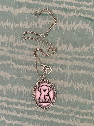 Collana con ciondolo cane e zampa