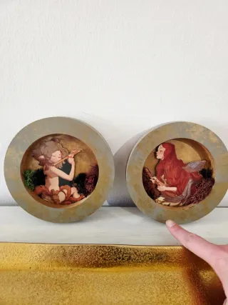 Tondo fantasía Puck hecho a mano