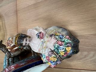 Lote Antigüedades Cerámica Figuras Jarrones peyro