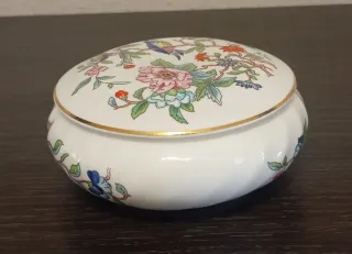 BONITA CAJA DE BARATIJAS DE PORCELANA FINA AYNSLEY